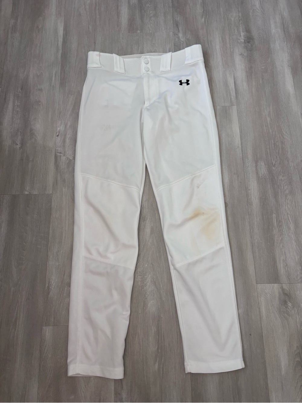 Under Armour YXL White Baseball Pants